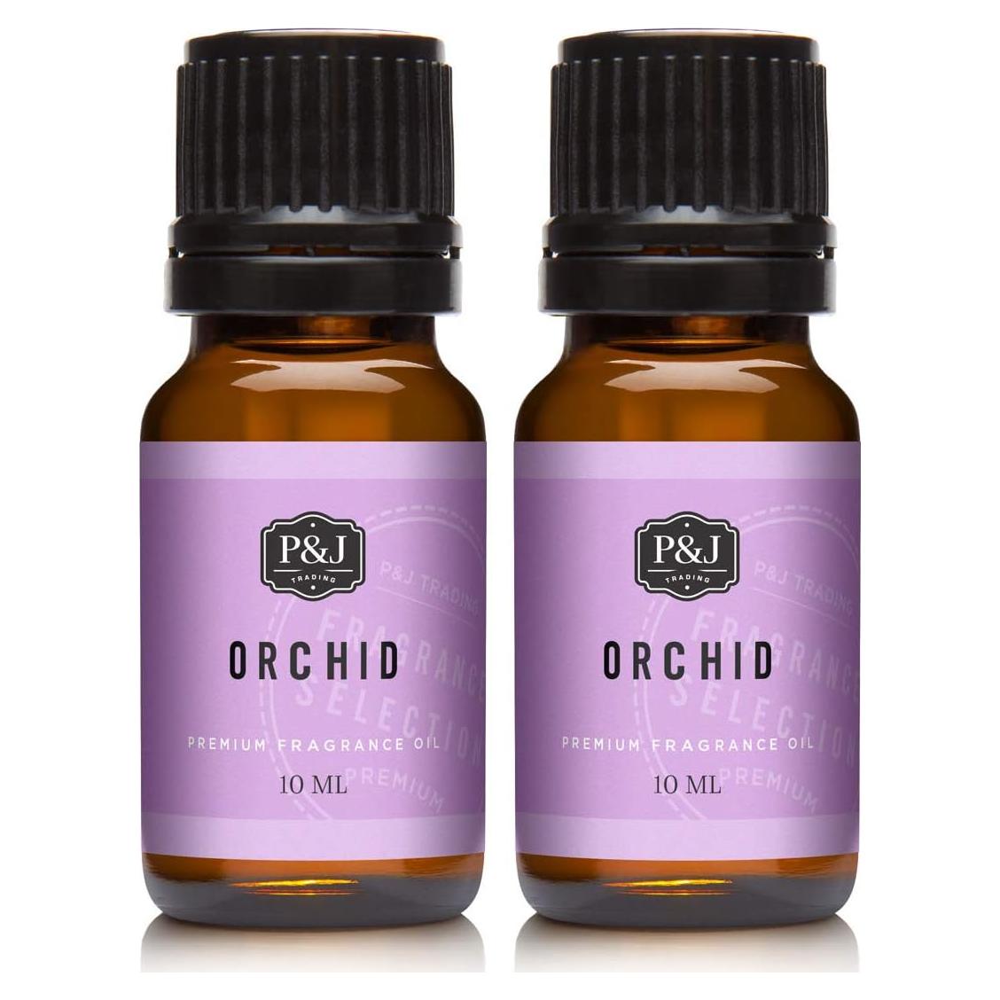 Aceite de fragancia P&J Trading Orquídea 10ml 2pk - Aromas para Velas y Jabones