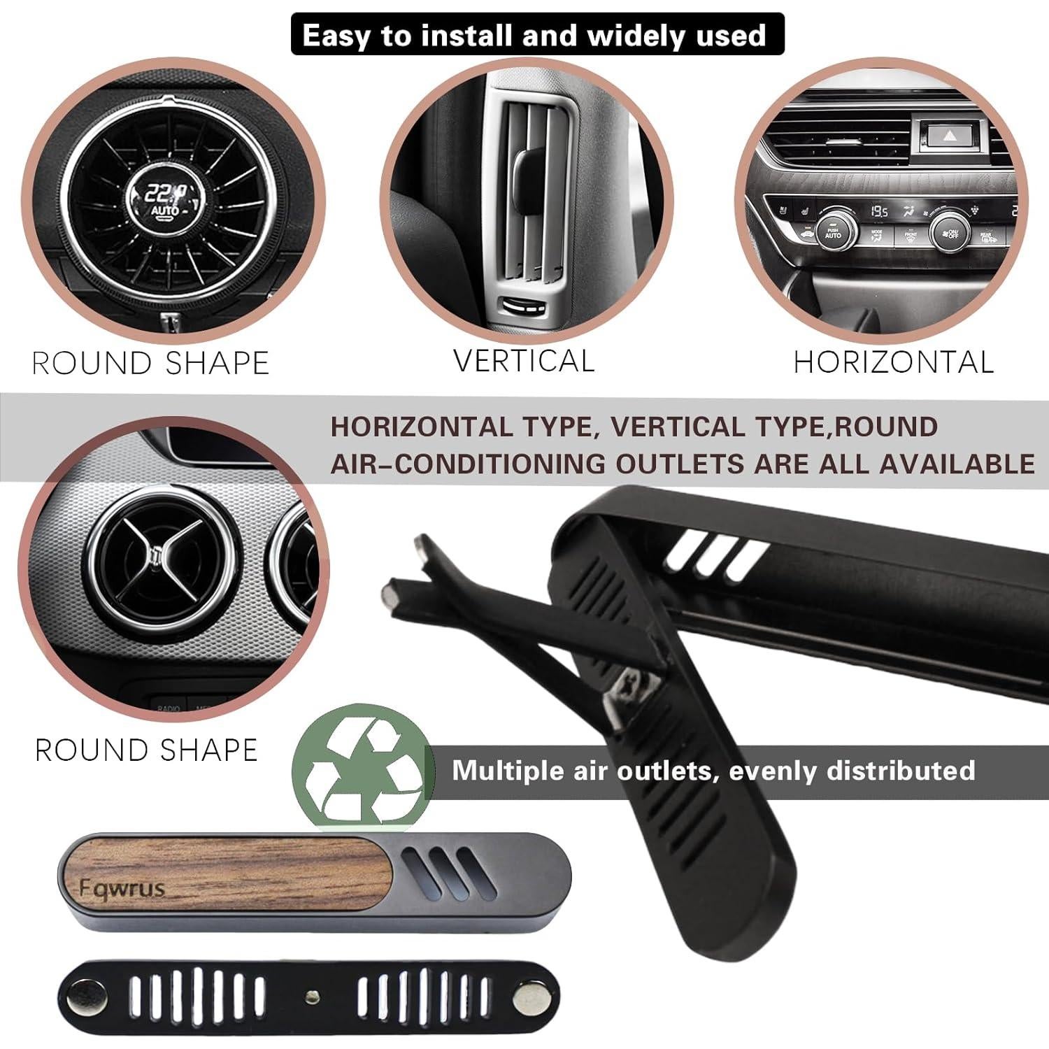 Clip de Ventilación para Ambientador de Coche Fqwrus - 2 Piezas