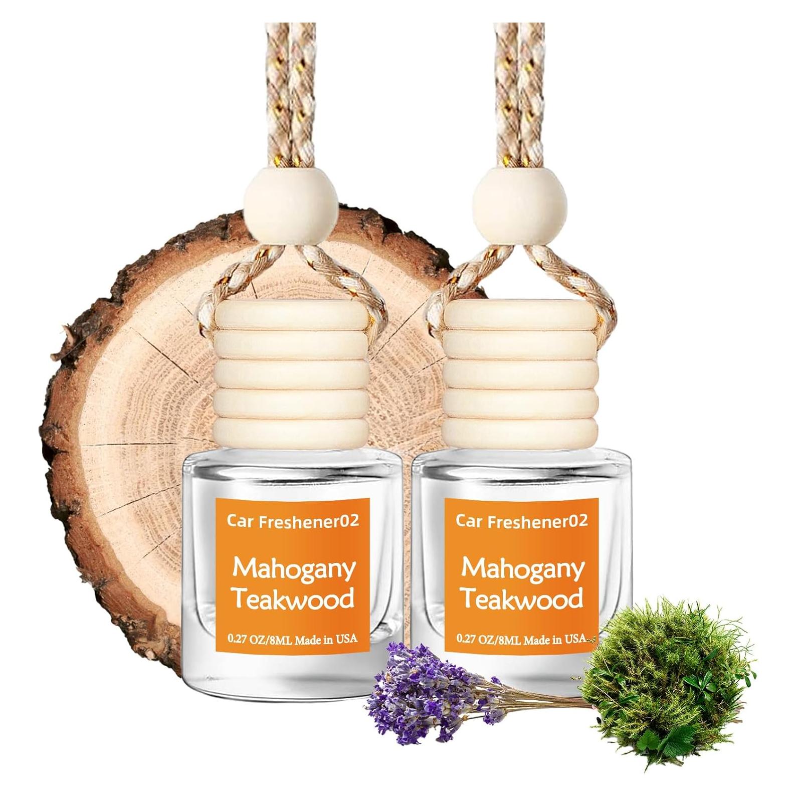 Ambientador de Auto Colgante Tyrikuu Mahogany Teakwood 2 Piezas