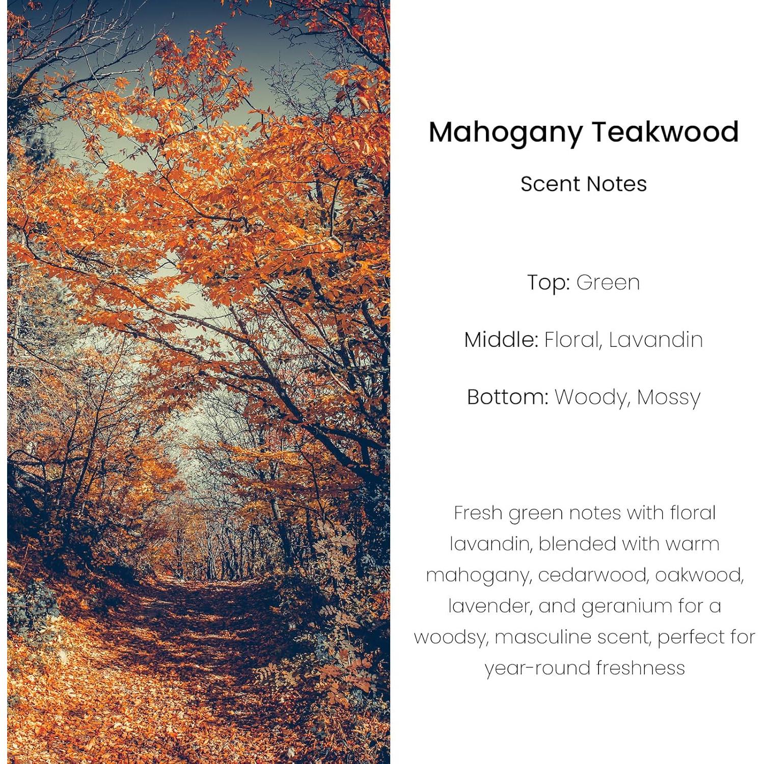 Ambientador de Auto Colgante Tyrikuu Mahogany Teakwood 2 Piezas