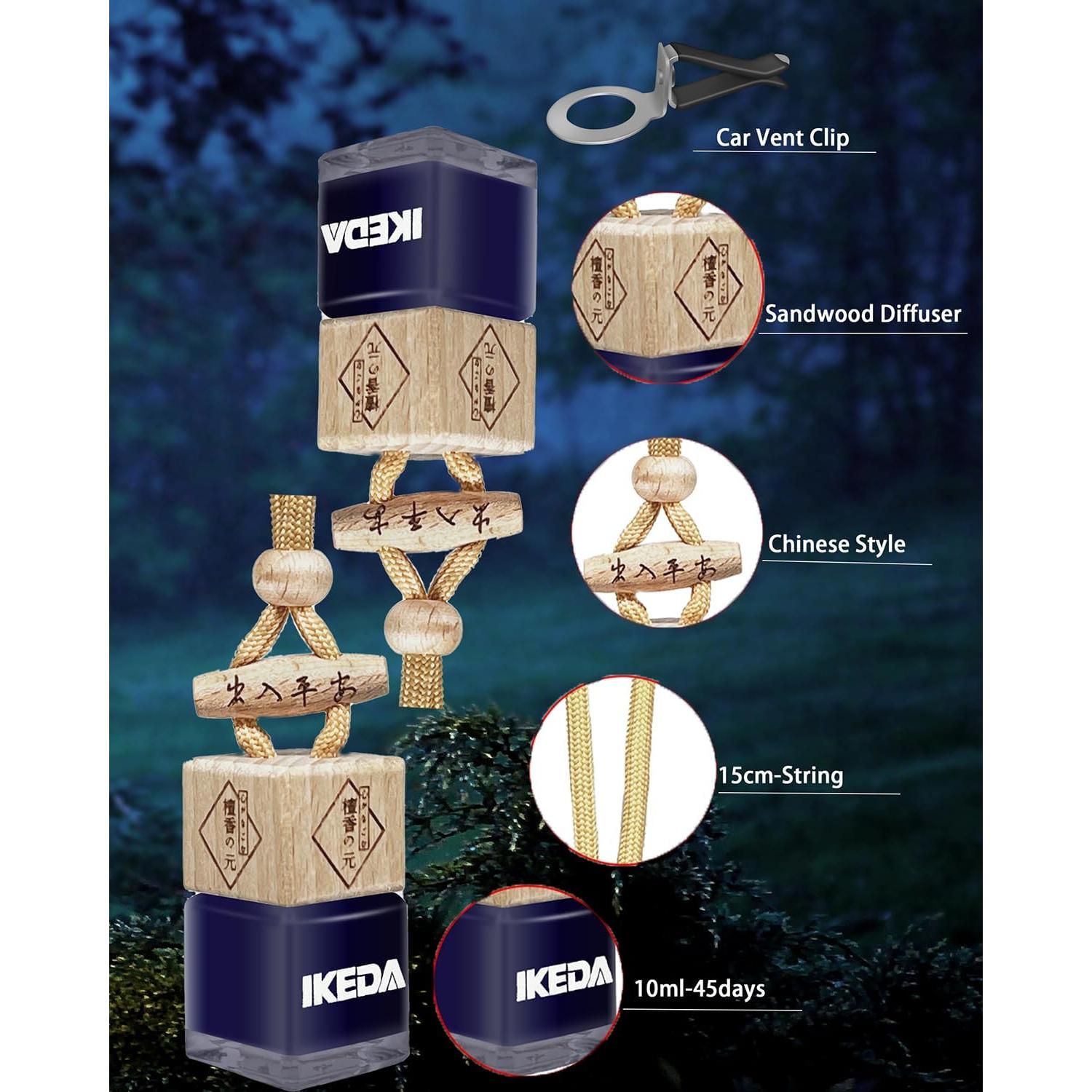 Ambientador de Aire para Automóvil Ikeda Noche Oscura 45 Días