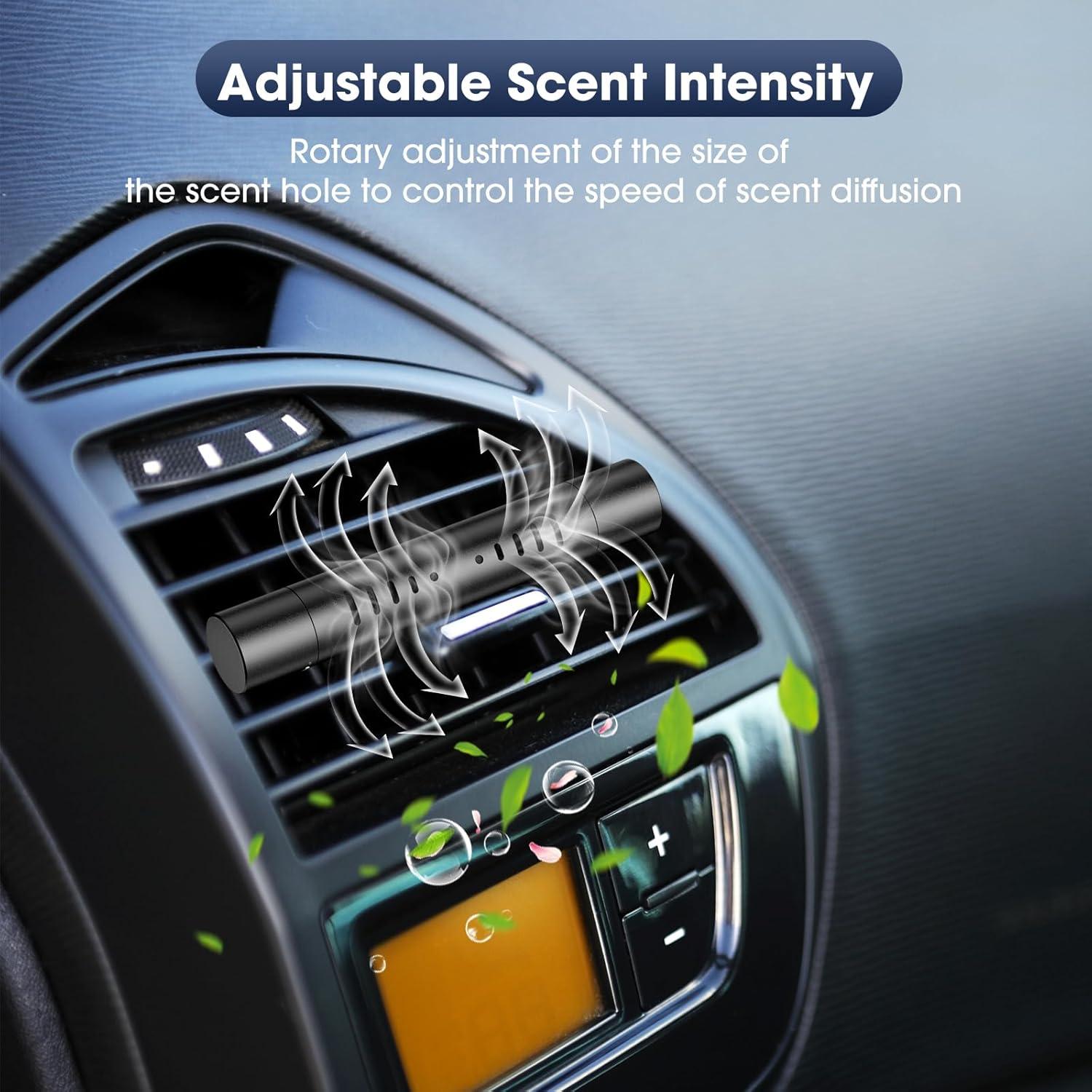 Ambientador de Auto RoyAroma con 10 Varillas Aromáticas y Clips