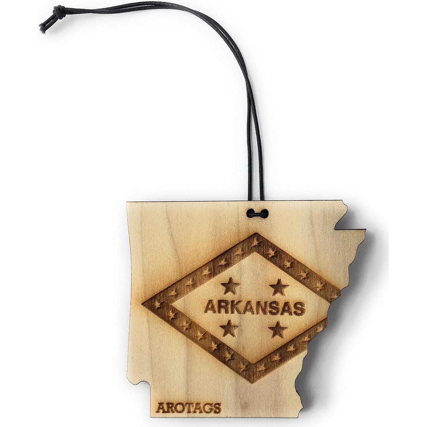 Ambientador de Auto Arotags de Madera - Fragancia Playa - Hecho en EE.UU.