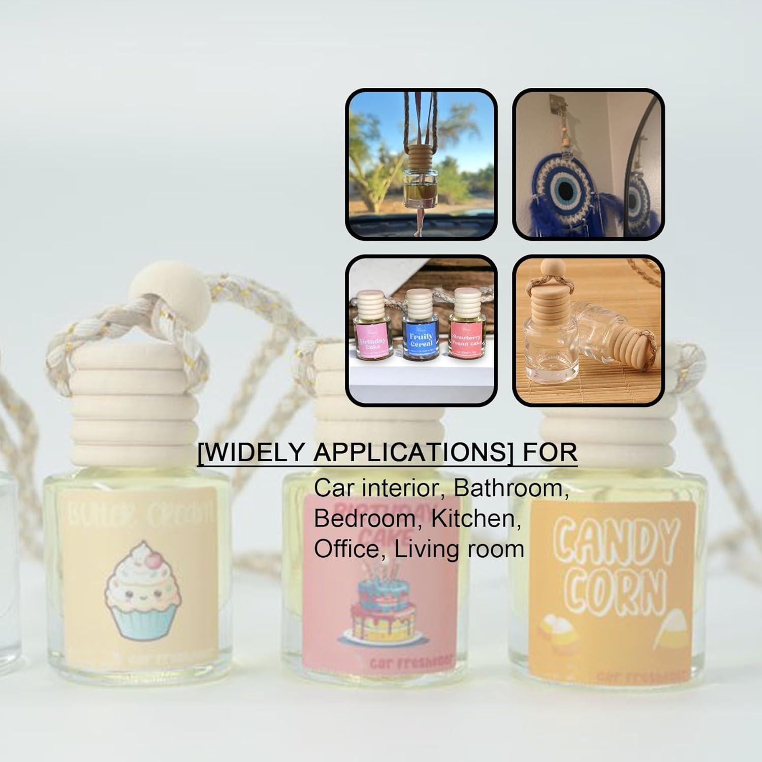 7 Botellas de Vidrio MINELEVEN 10ml con Tapa de Madera