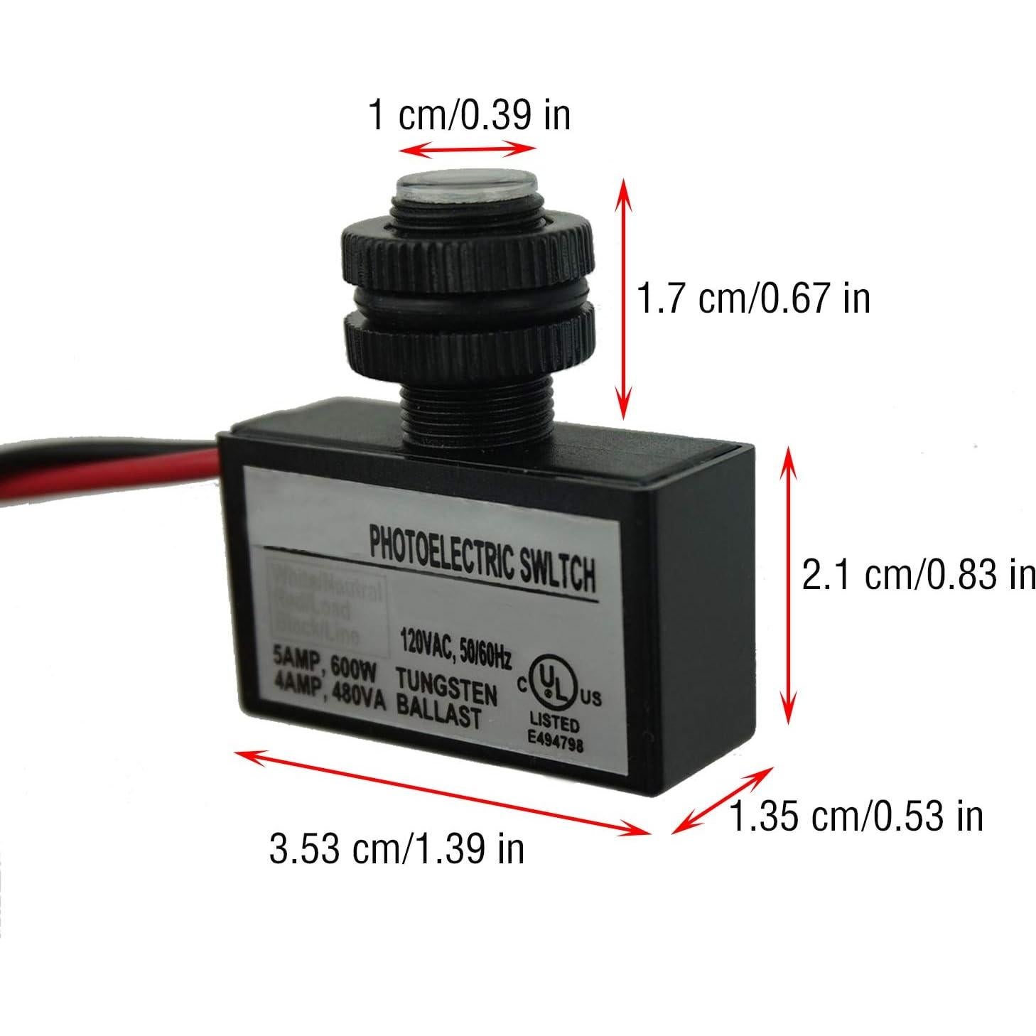 Interruptor Fotoeléctrico Proshopping 120V CA para Exterior
