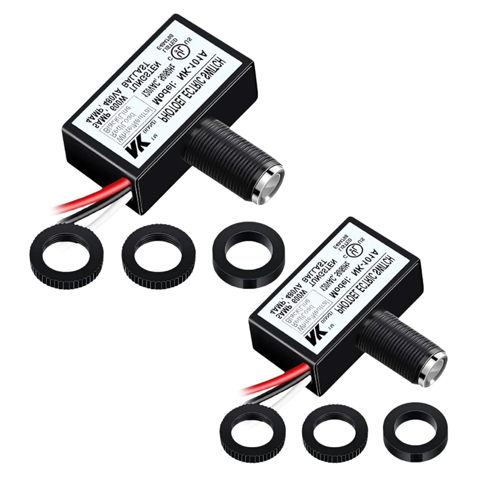 Paquete de 2 Sensores Fotovoltaicos de Luz AUTIDEFY NK-101A