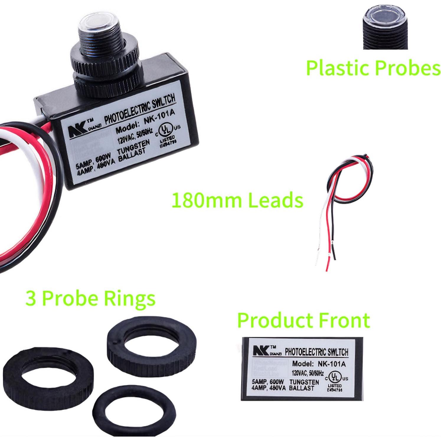 Paquete de 2 Sensores Fotovoltaicos de Luz AUTIDEFY NK-101A