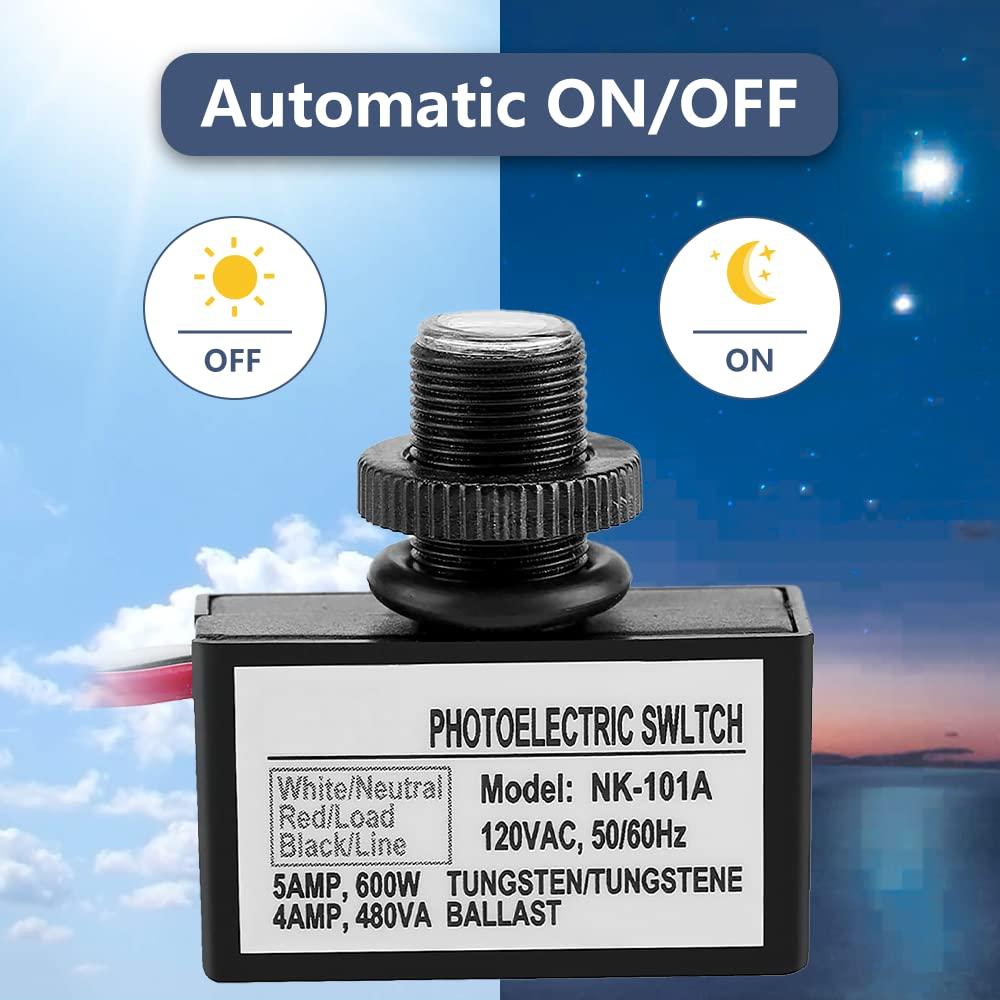 Interruptor Fotoeléctrico Watris Veiyi 120V CA para Exterior