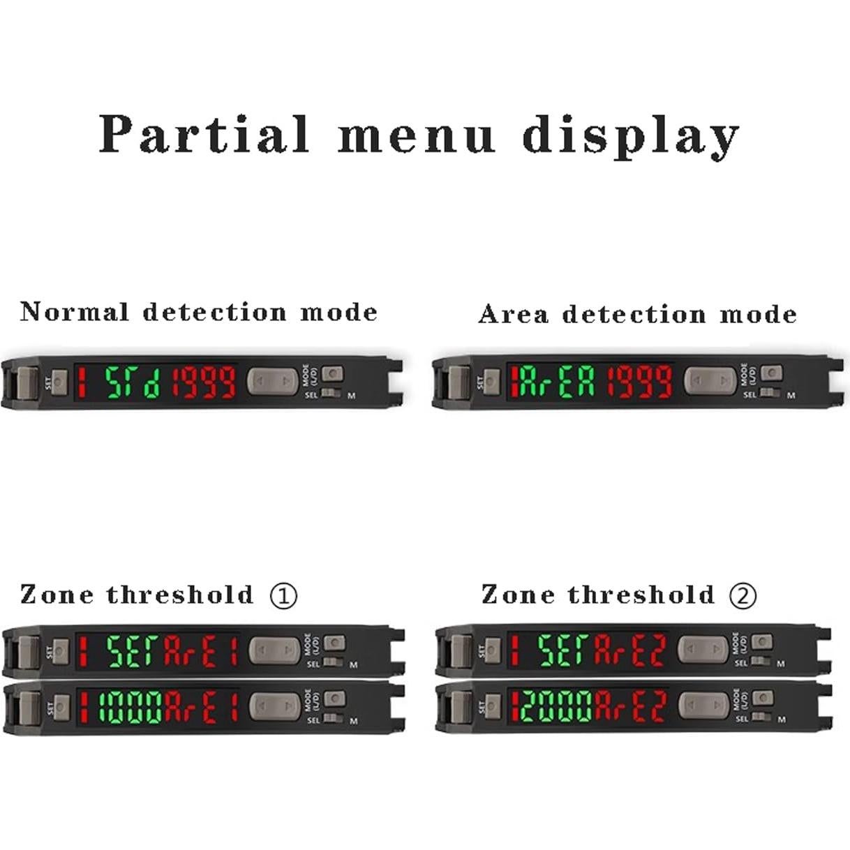 Sensor de Fibra Óptica BOJKEON FS-N18 con Pantalla LED HD