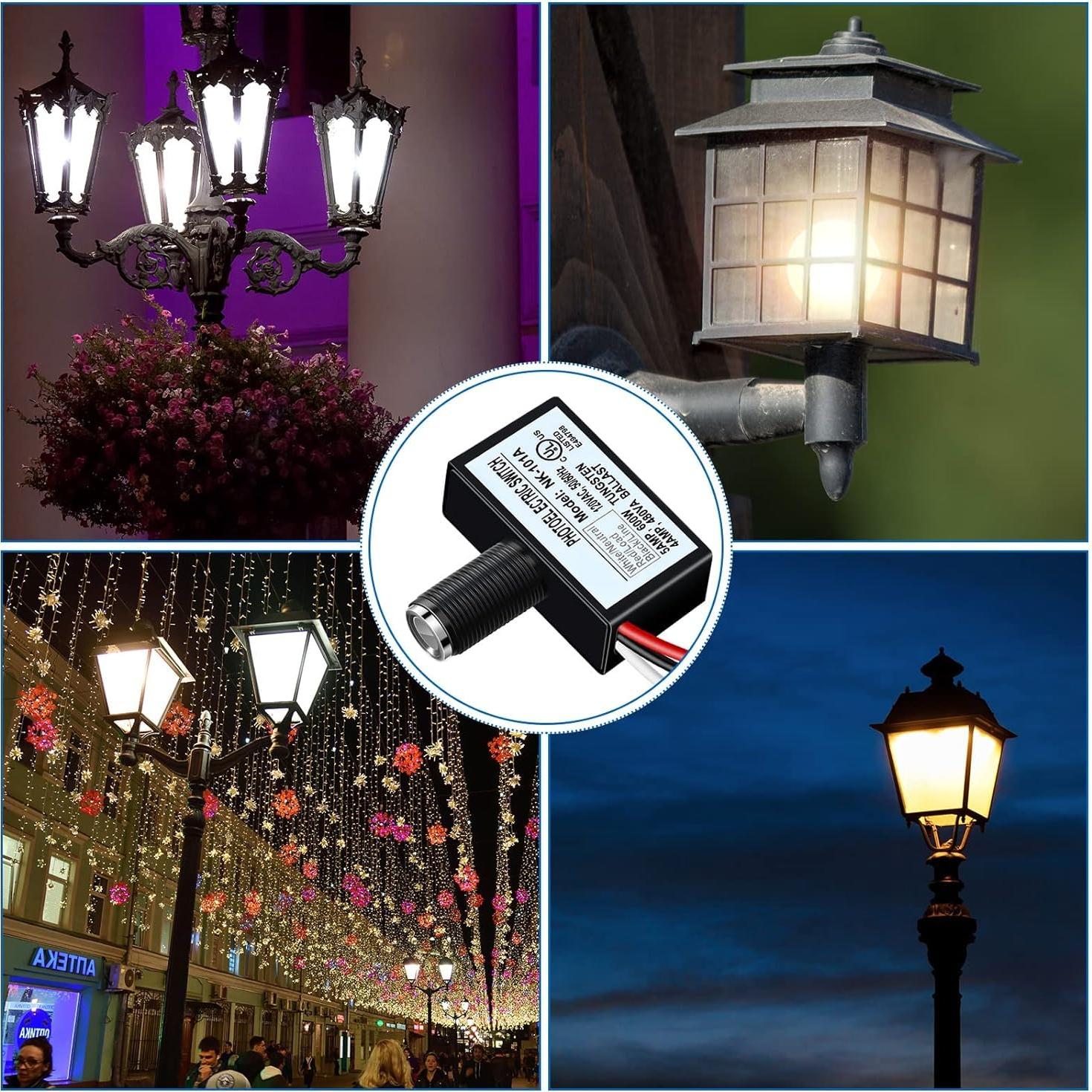 Paquete de 10 Interruptores de Luz con Sensor Fotoeléctrico 220V