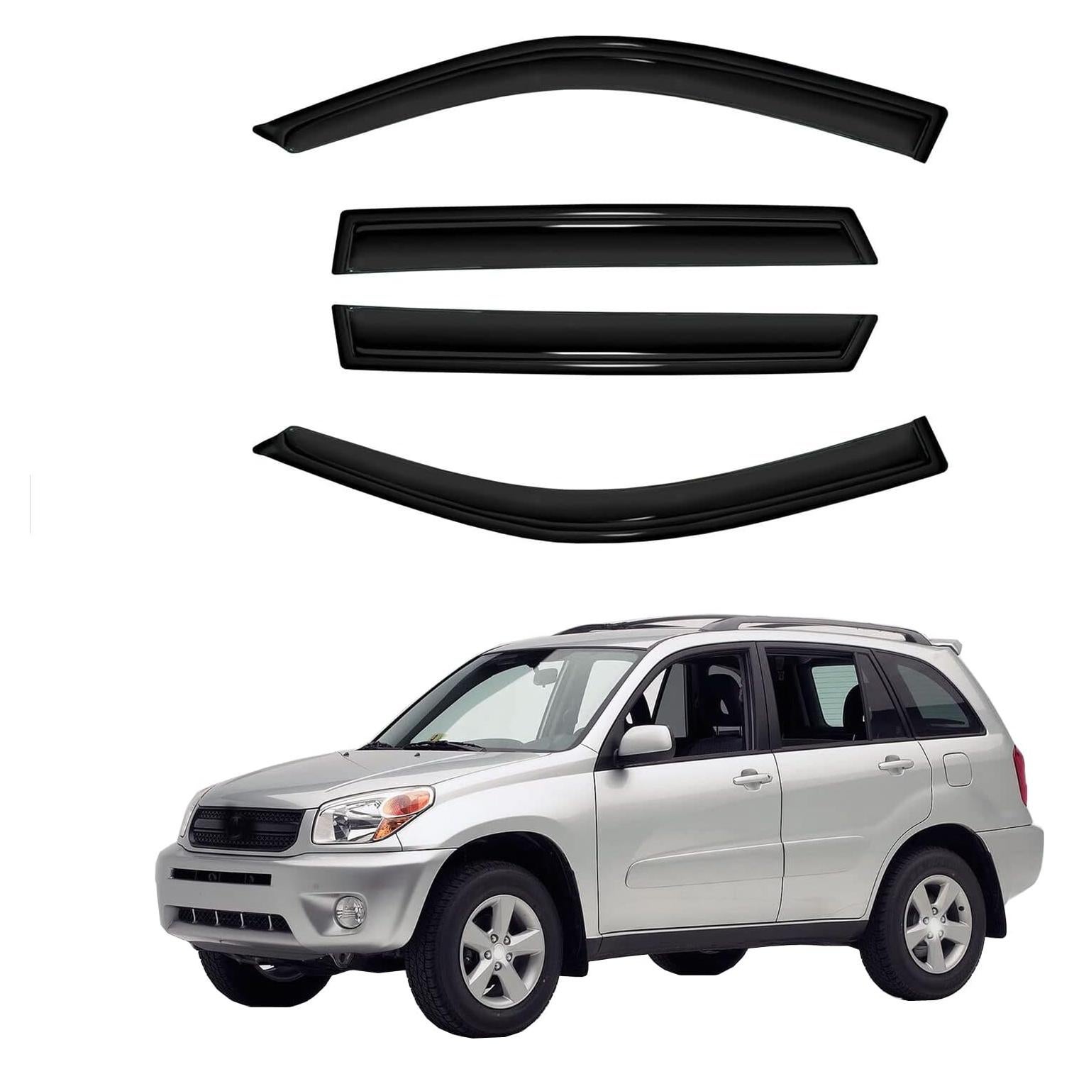 Deflectores de Ventana GLDIFA Ahumados para Toyota RAV4 2001-2005