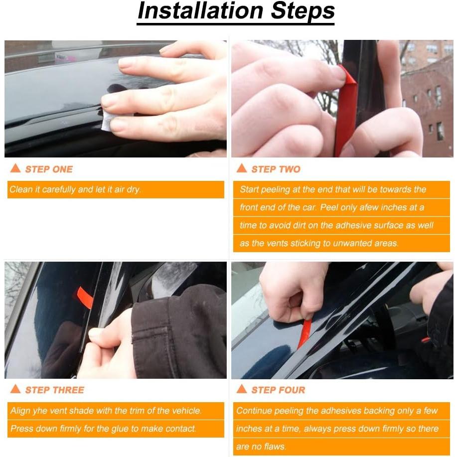 Deflectores de Ventana GLDIFA Ahumados para Toyota RAV4 2001-2005