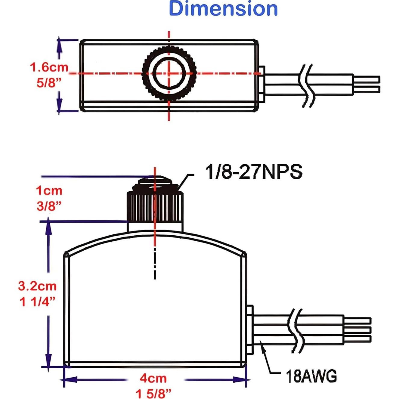 Dusk to Dawn Light Switch Compatible with Zing Ear SNR-100WF, 120V AC Automatic Photocell Sensor On/Off, Photoelectric Day Night Control Auto Eye for LED Indoor Light and Outdoor Lamp Post w/ 3 Wires