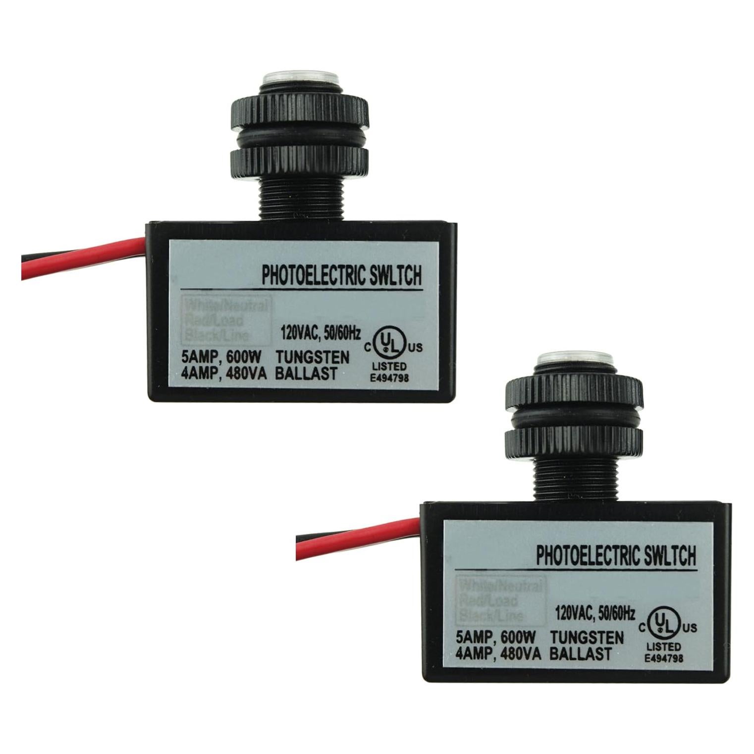 Paquete de 2 Interruptores Fotoeléctricos Proshoppingus 120V