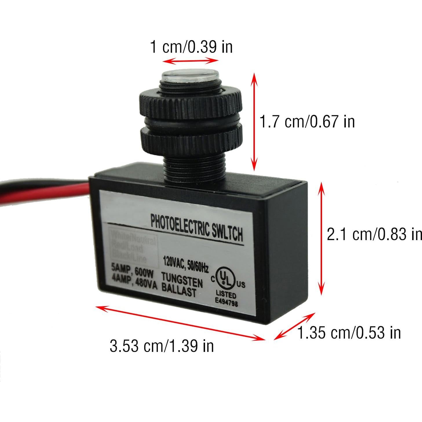 Paquete de 2 Interruptores Fotoeléctricos Proshoppingus 120V