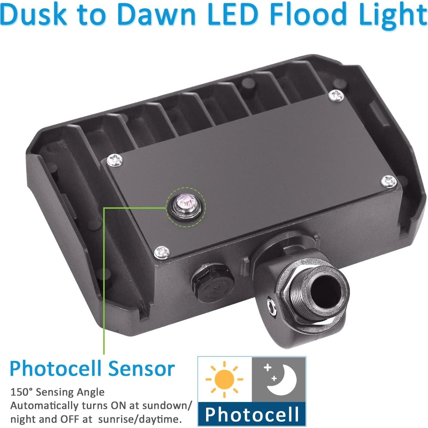 Luz de Inundación LED 30W SZGMJIA con Fotocélula 4050lm