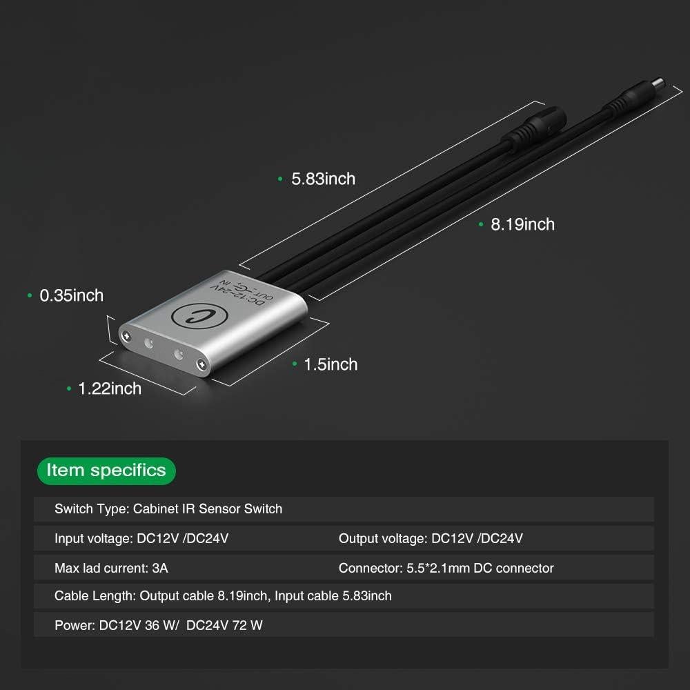 Interruptor de Sensor Automático Sensky para Gabinete 12V/24V