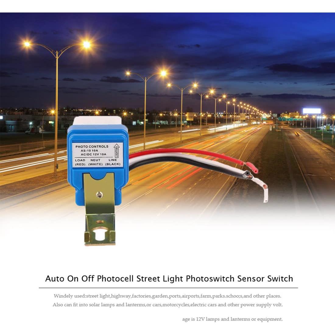 Interruptor Sensor de Luz Automático Ximimark 12V 10A 3Pcs