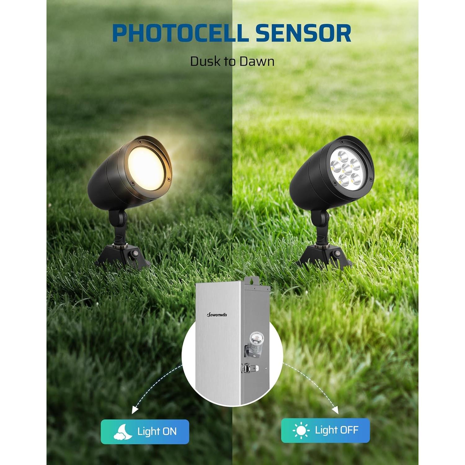 Sensor de Luz DEWENWILS Fotocélula 120V AC Impermeable