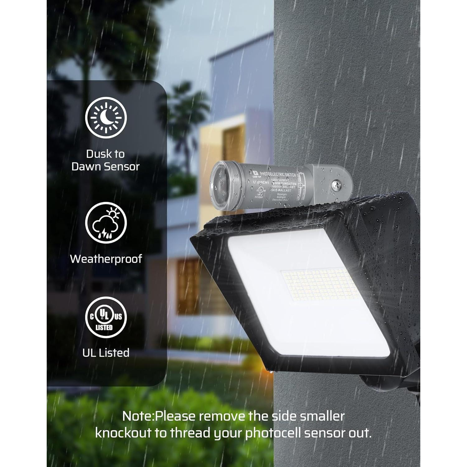Sensor de Luz DEWENWILS Fotocélula 120V AC Impermeable