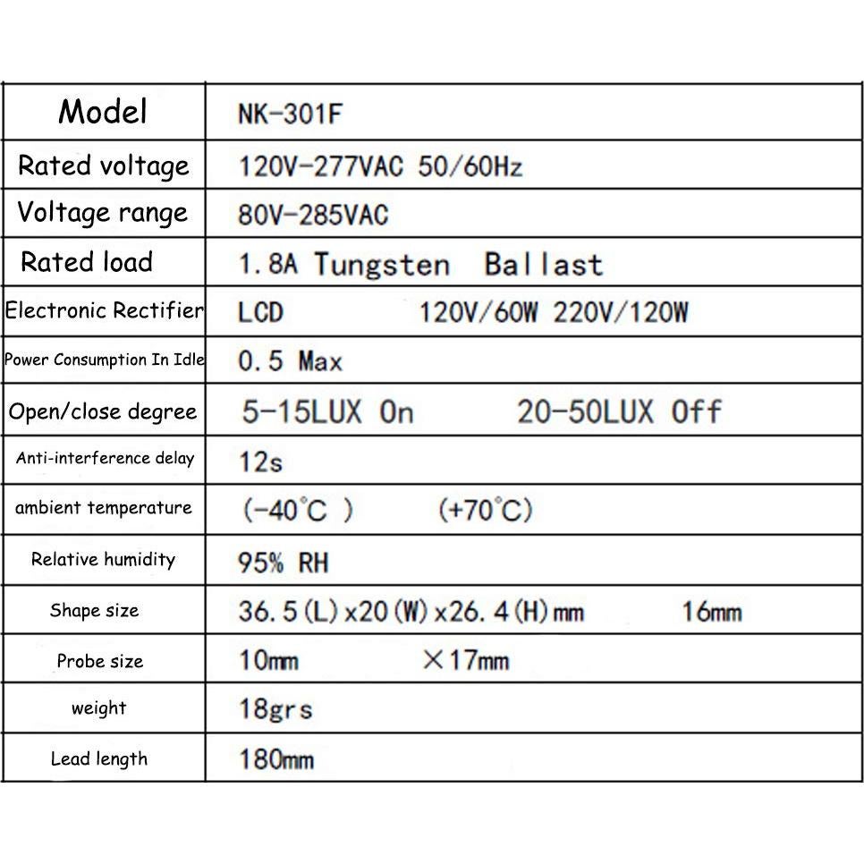 KOOBOOK 2Pcs AC 120-277V Photoelectric Switch Dusk to Dawn Button Flush Mount Photo Control Eye Switch Light Photocell Sensor