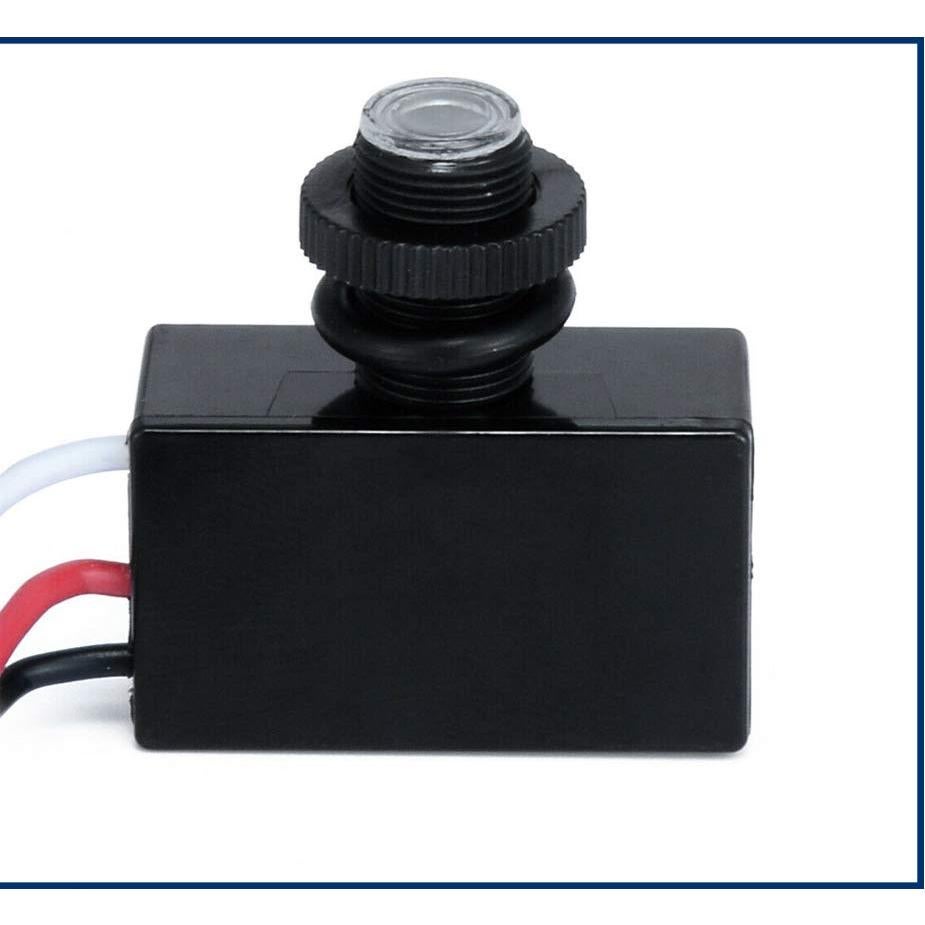 KOOBOOK 2Pcs AC 120-277V Photoelectric Switch Dusk to Dawn Button Flush Mount Photo Control Eye Switch Light Photocell Sensor