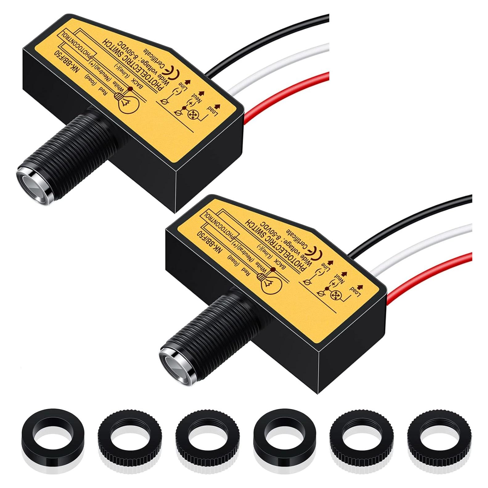 Interruptor Fotoeléctrico DC 12V 24V 36V 48V Landhoow - 2 Piezas