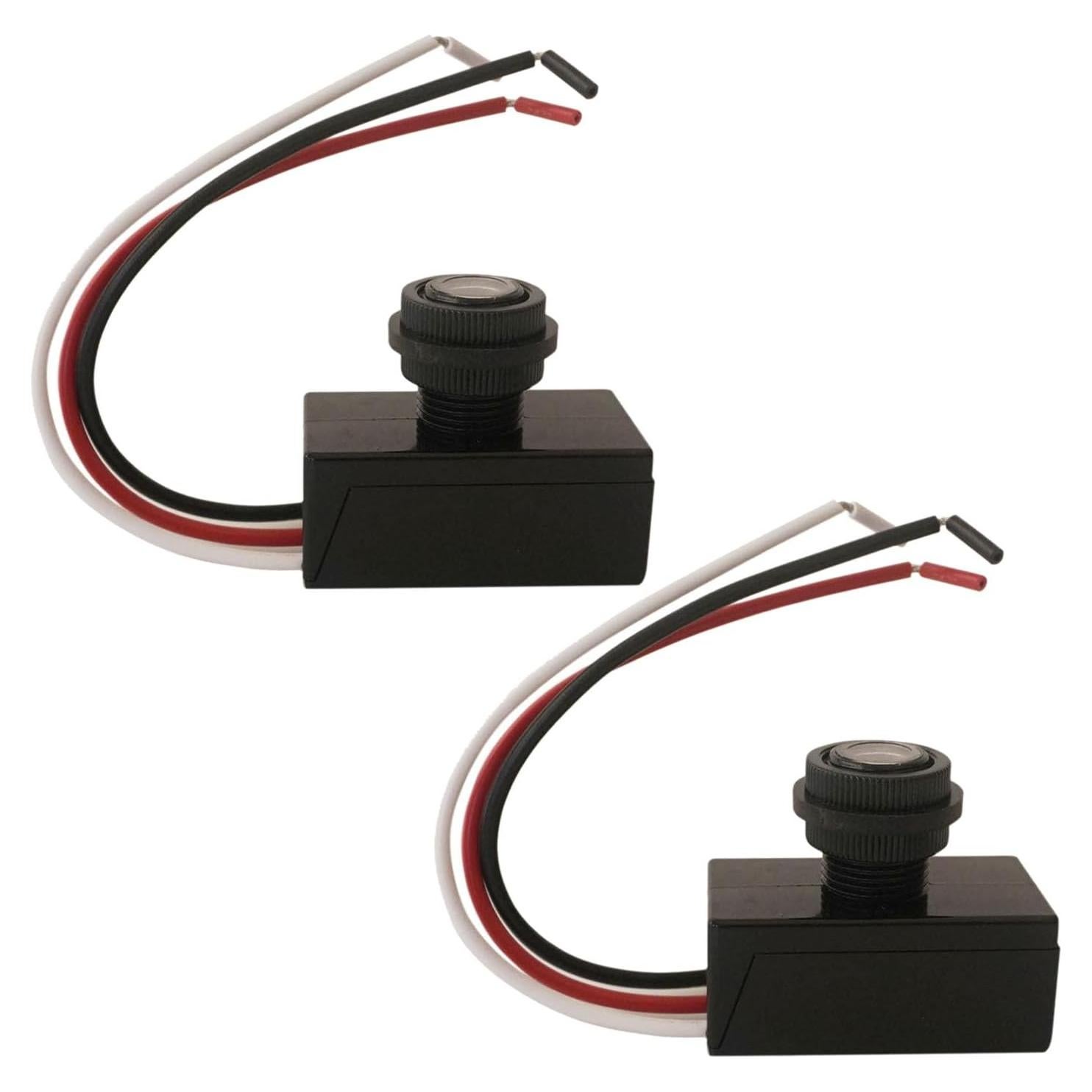 Paquete de 2 Interruptores Fotoeléctricos Heluok 12V-48V IP65