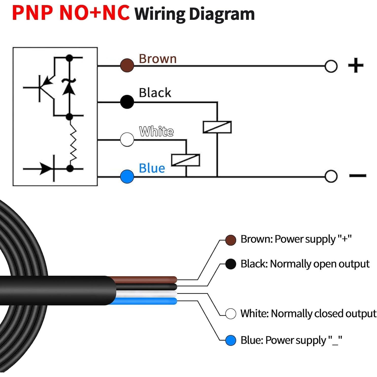 Sensor Láser Fotoeléctrico PNP NO+NC LCTC M18 10-30VDC 0-500mm
