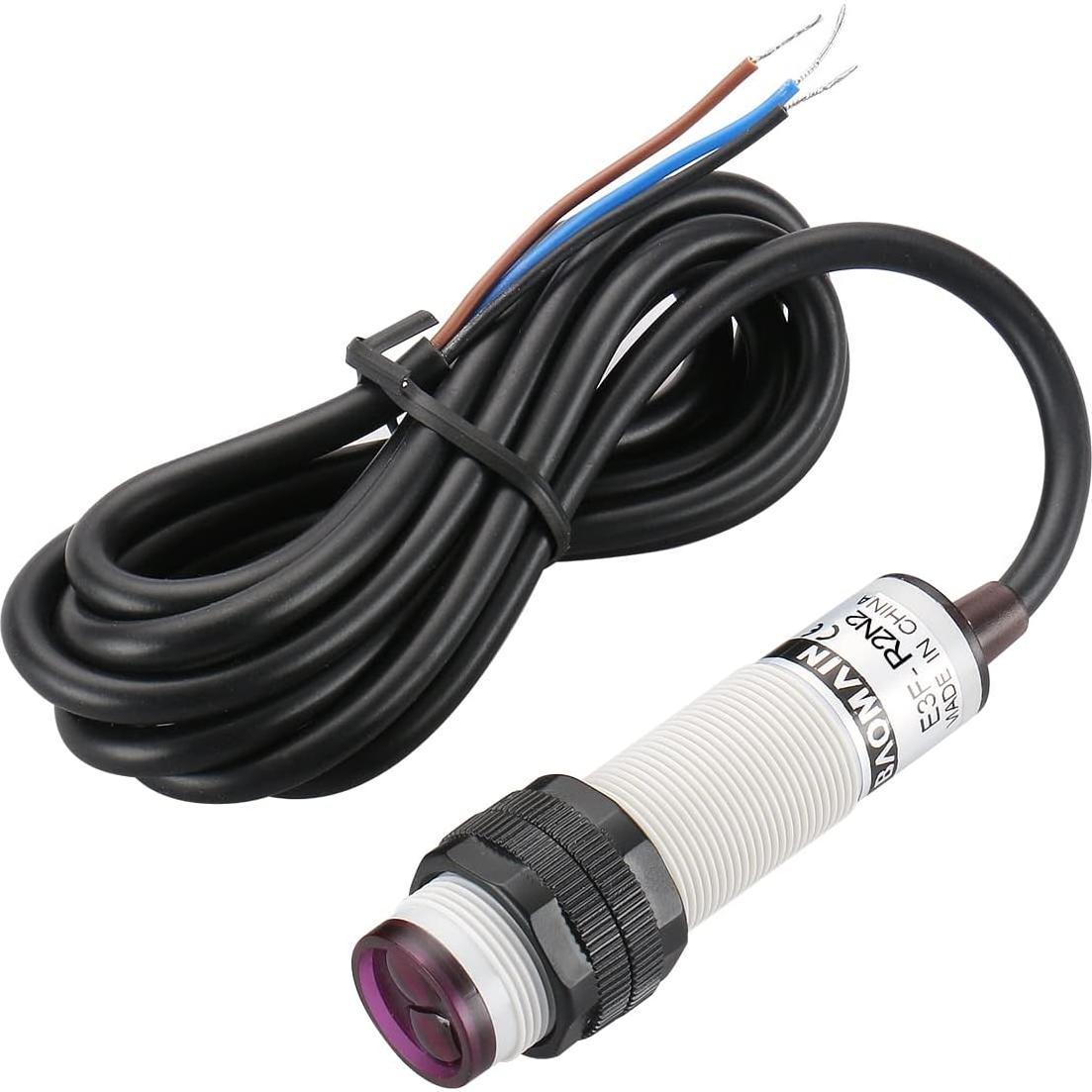 Sensor Fotoeléctrico Baomain E3F-R2N2 NPN NC 2m 10-30V