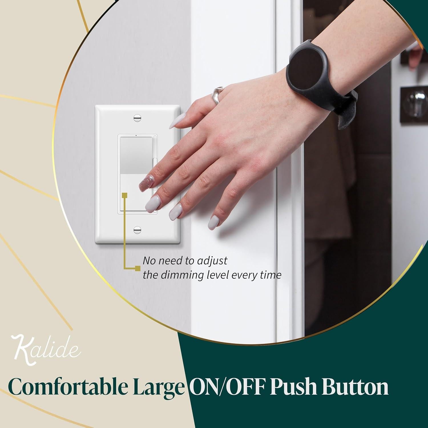 Interruptor Regulador de Luz LED Kalide Top Greener 300W Blanco