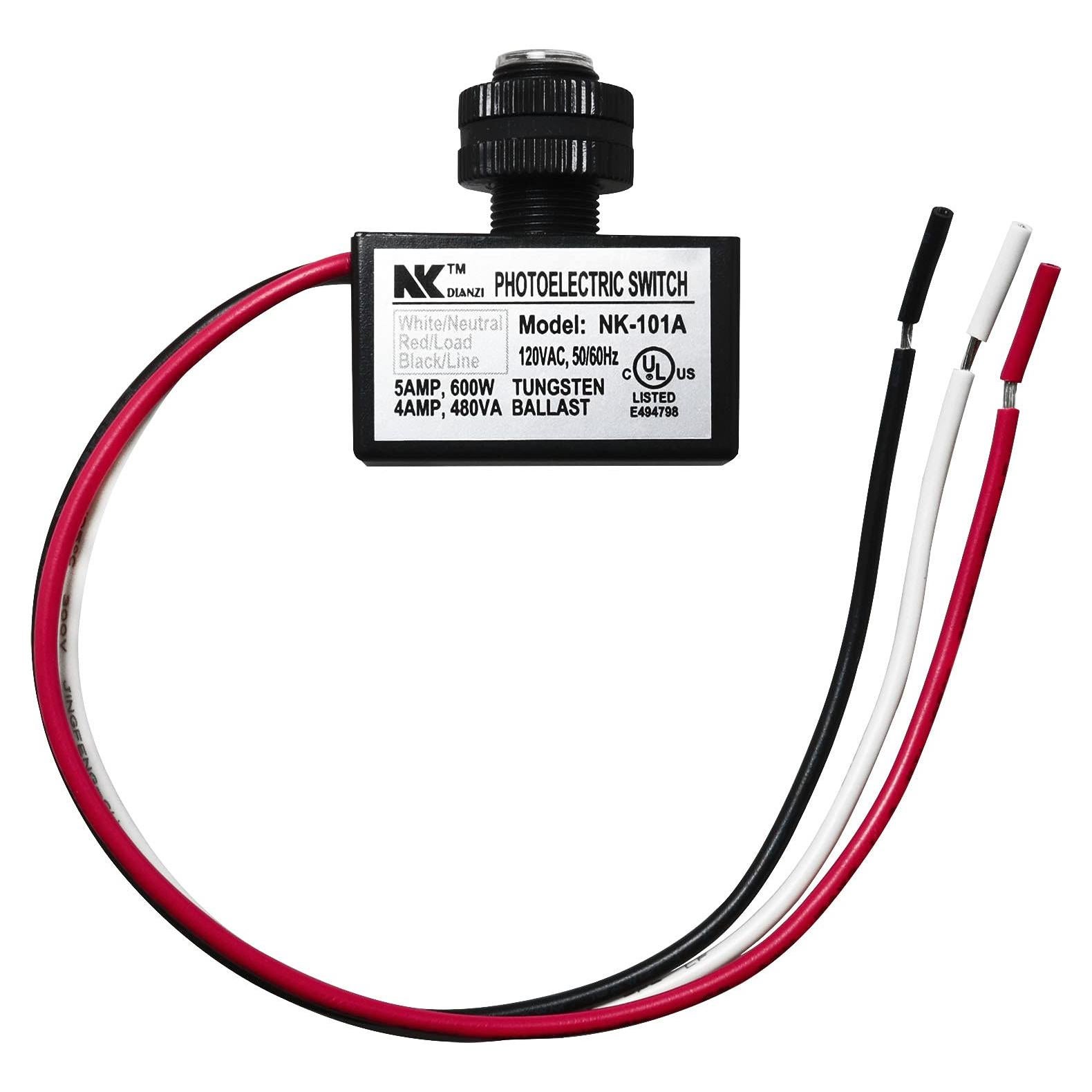 Interruptor Fotoeléctrico LUORNG NK-101A Control Luz Exterior