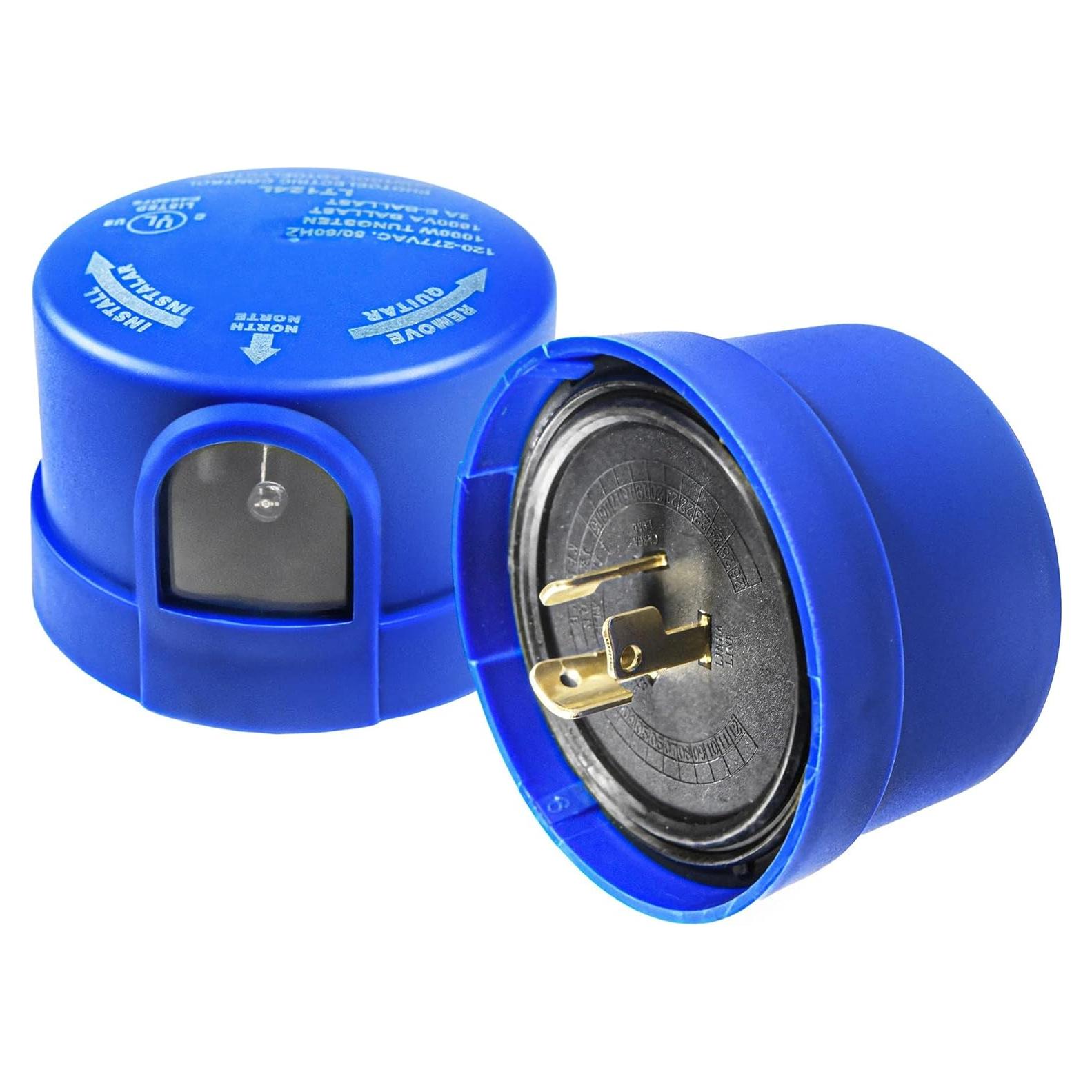 Sensor de Fotocélula HQRP 2-Pack Interruptor Luz Exterior 1000W