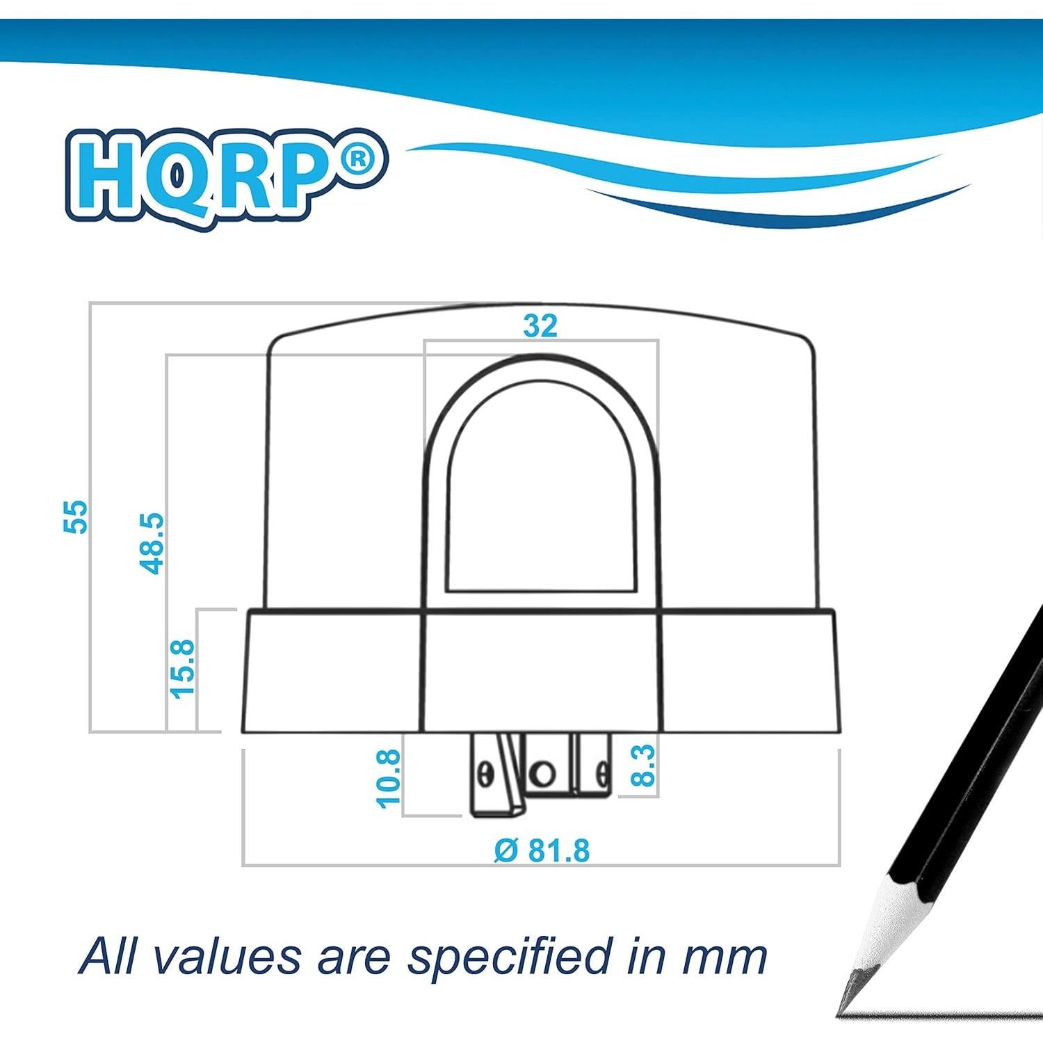 Sensor de Fotocélula HQRP 2-Pack Interruptor Luz Exterior 1000W