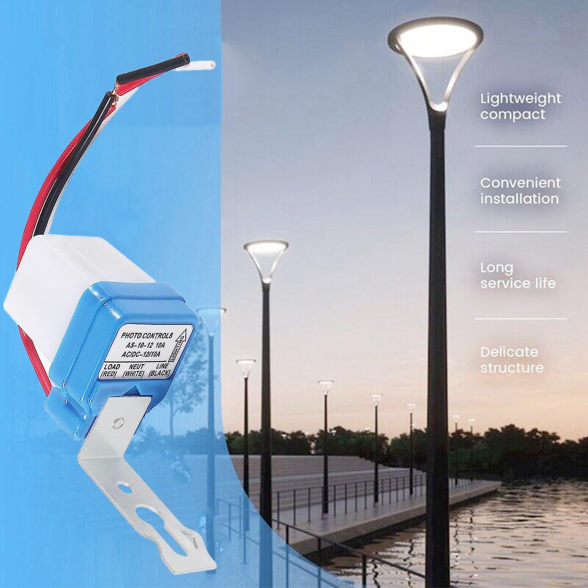 Interruptor de Fotocélula DAOKAI 12V 10A Paquete de 4