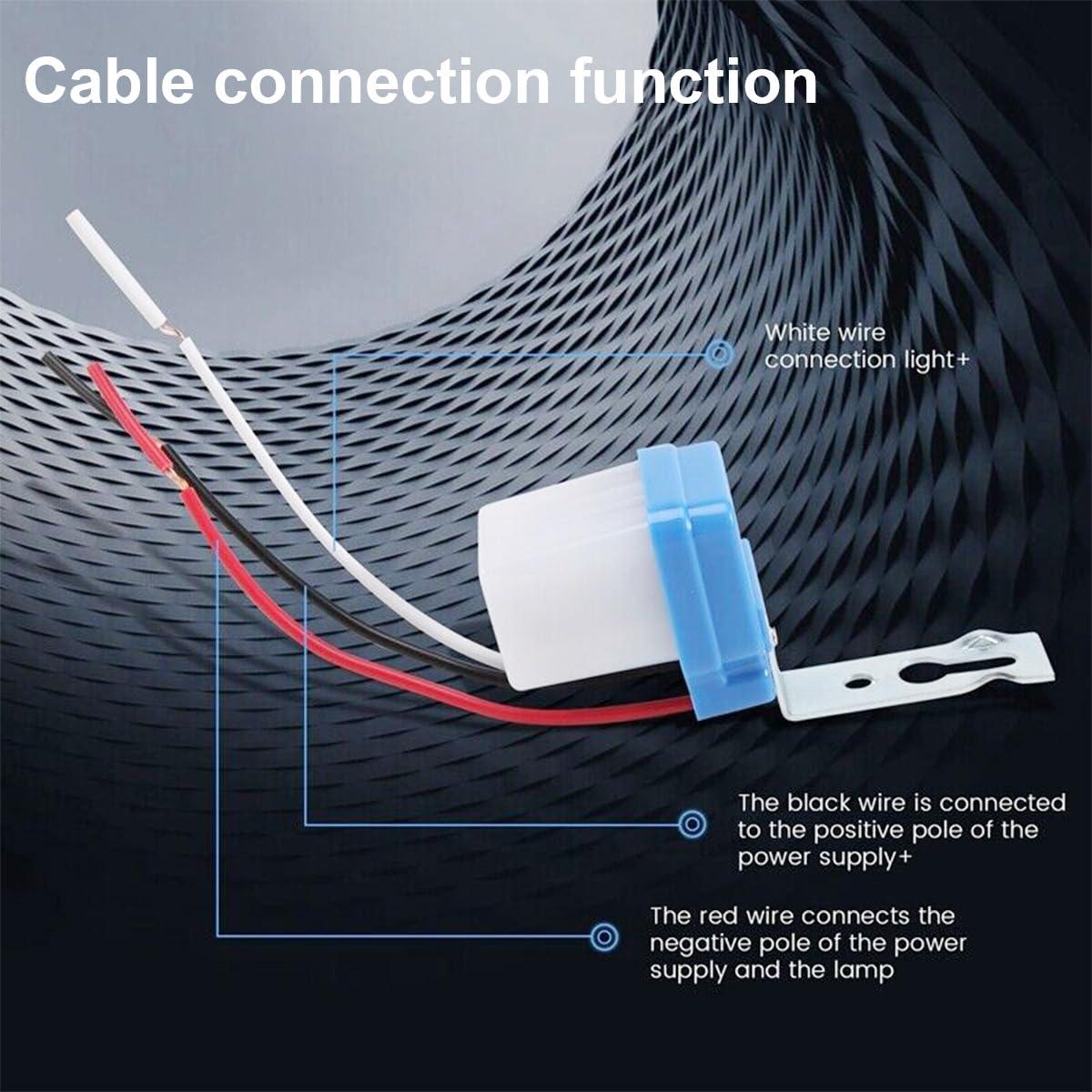 Interruptor de Fotocélula DAOKAI 12V 10A Paquete de 4