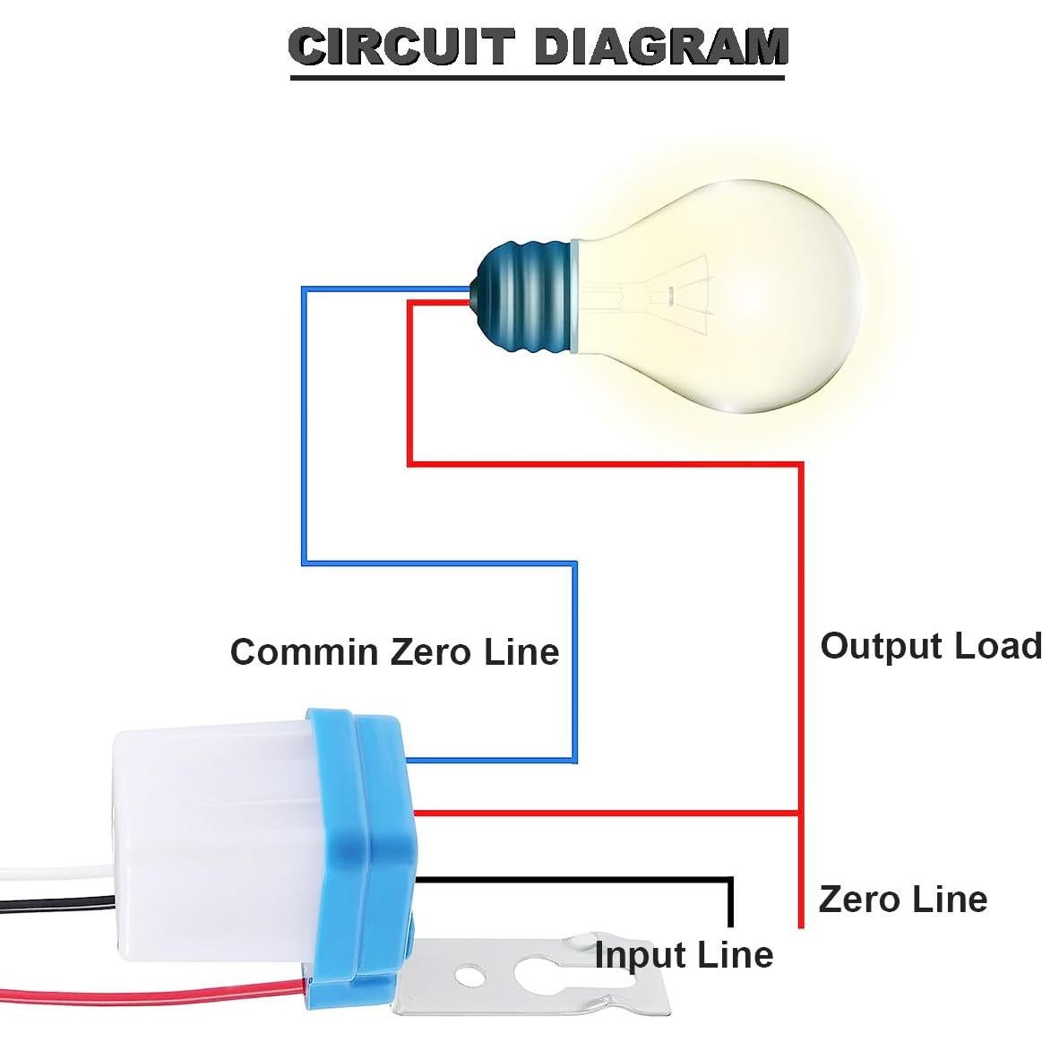 Interruptor de Fotocélula DAOKAI 12V 10A Paquete de 4