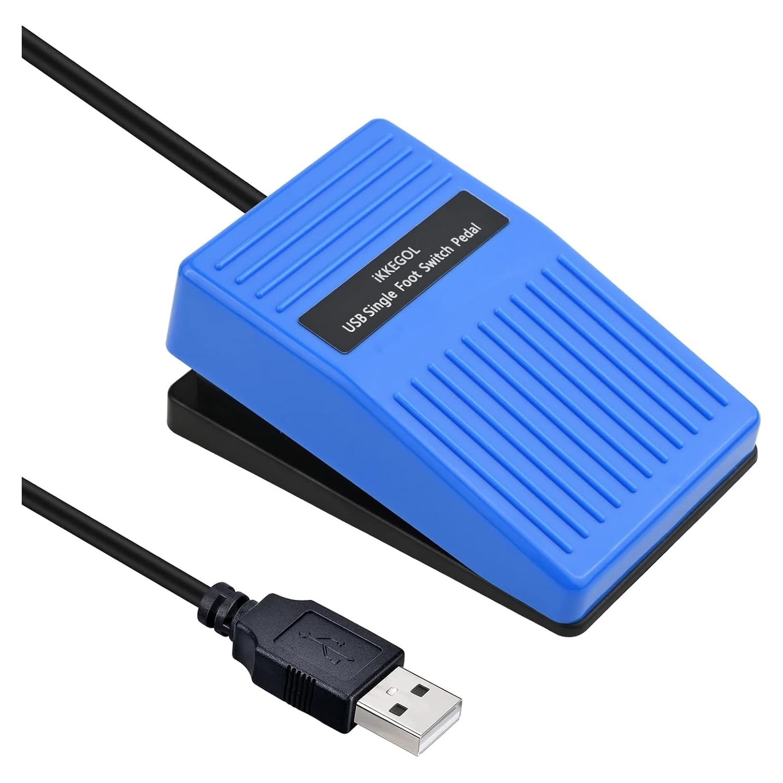 Pedal de Pie USB iKKEGOL Óptico Digital para Juegos