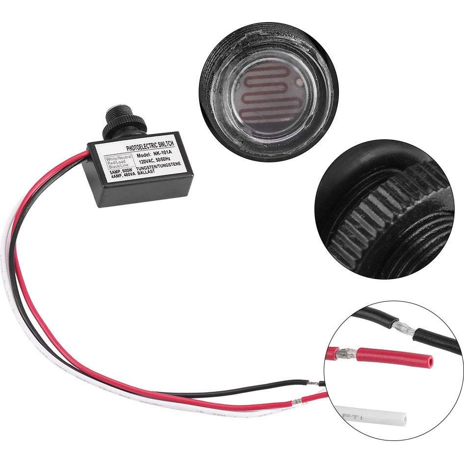 Interruptor Fotoeléctrico Automático Zerone 120V AC Luz