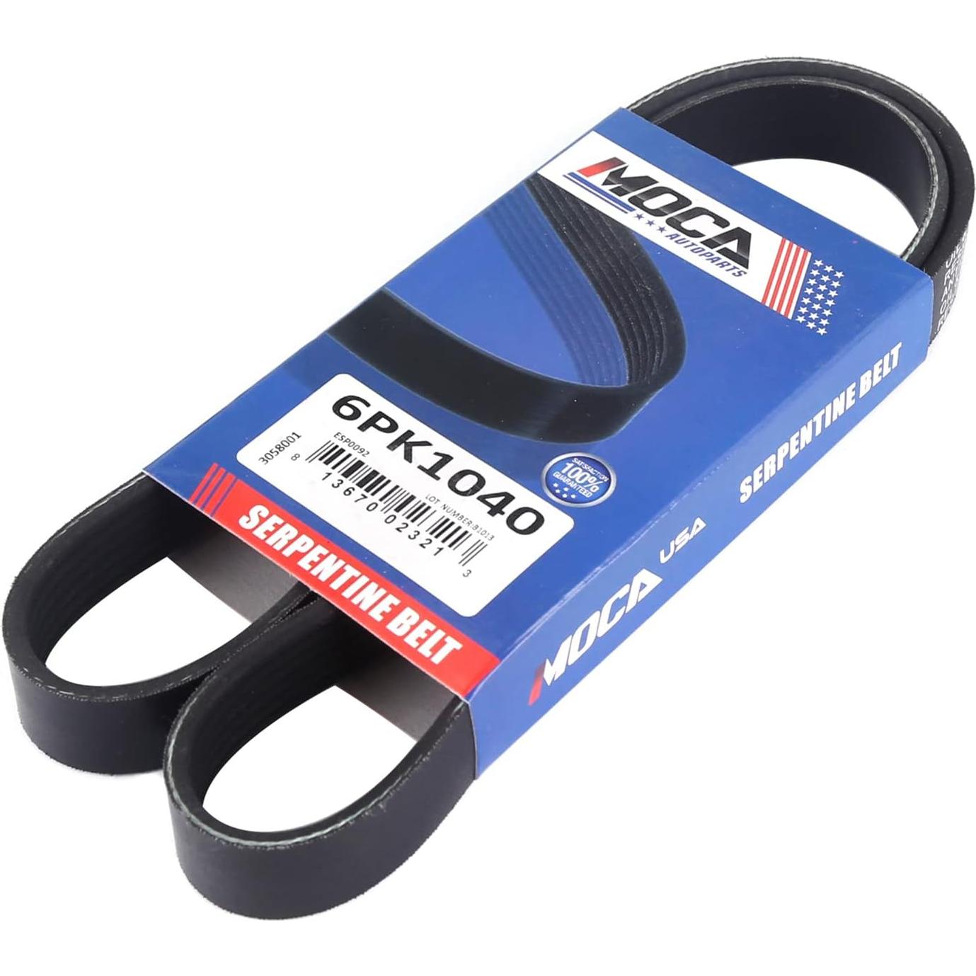 Correa Serpentina MOCA 6PK1040 1040mm para Lexus y Toyota