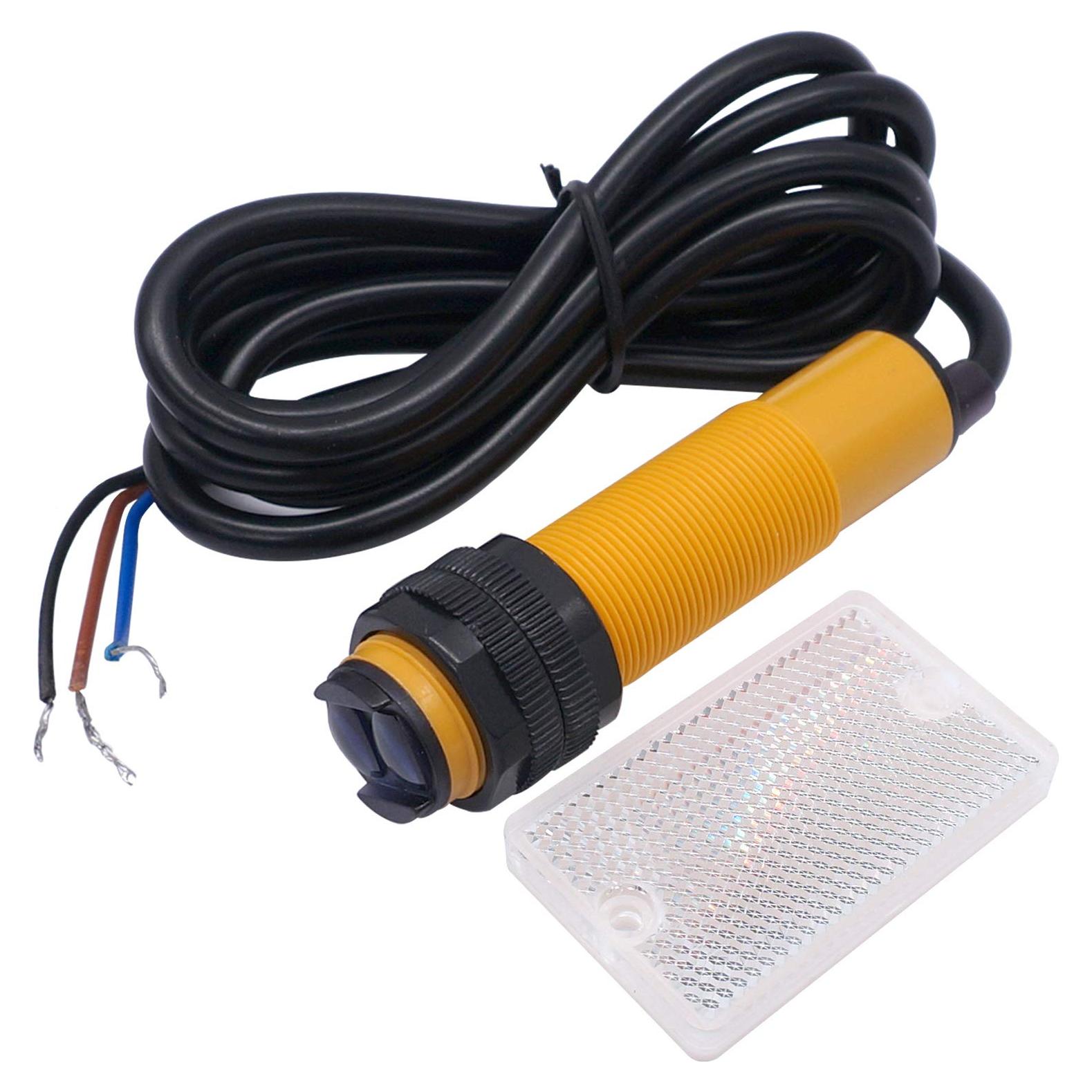 Sensor Fotoeléctrico Taiss E3F-R2N1 2m NPN NO 6-36VDC