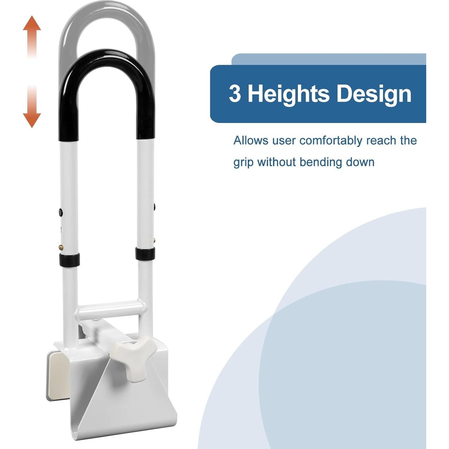 Barra de Agarre Ajustable HEPO para Baño Antideslizante