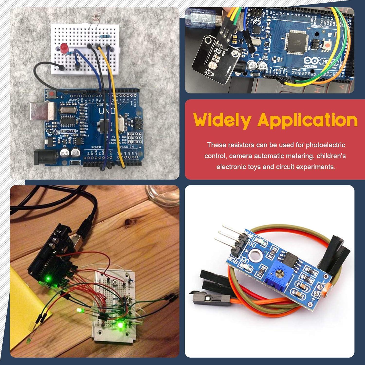 Hilitchi 210 Piezas LDR 5mm Fotoresistores Dependientes de Luz