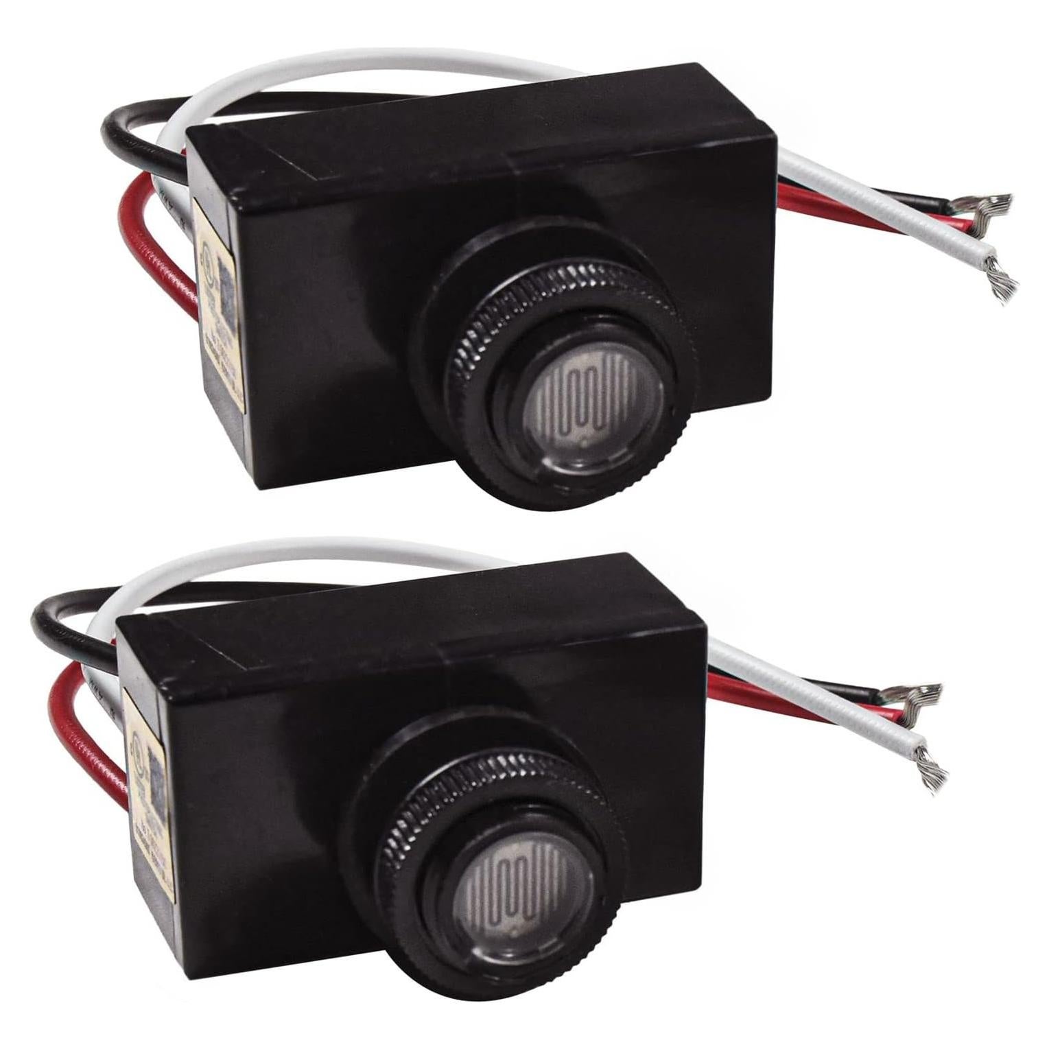 HQRP Sensor de Luz Térmico Fotocélula 2-Pack 1800W 120V