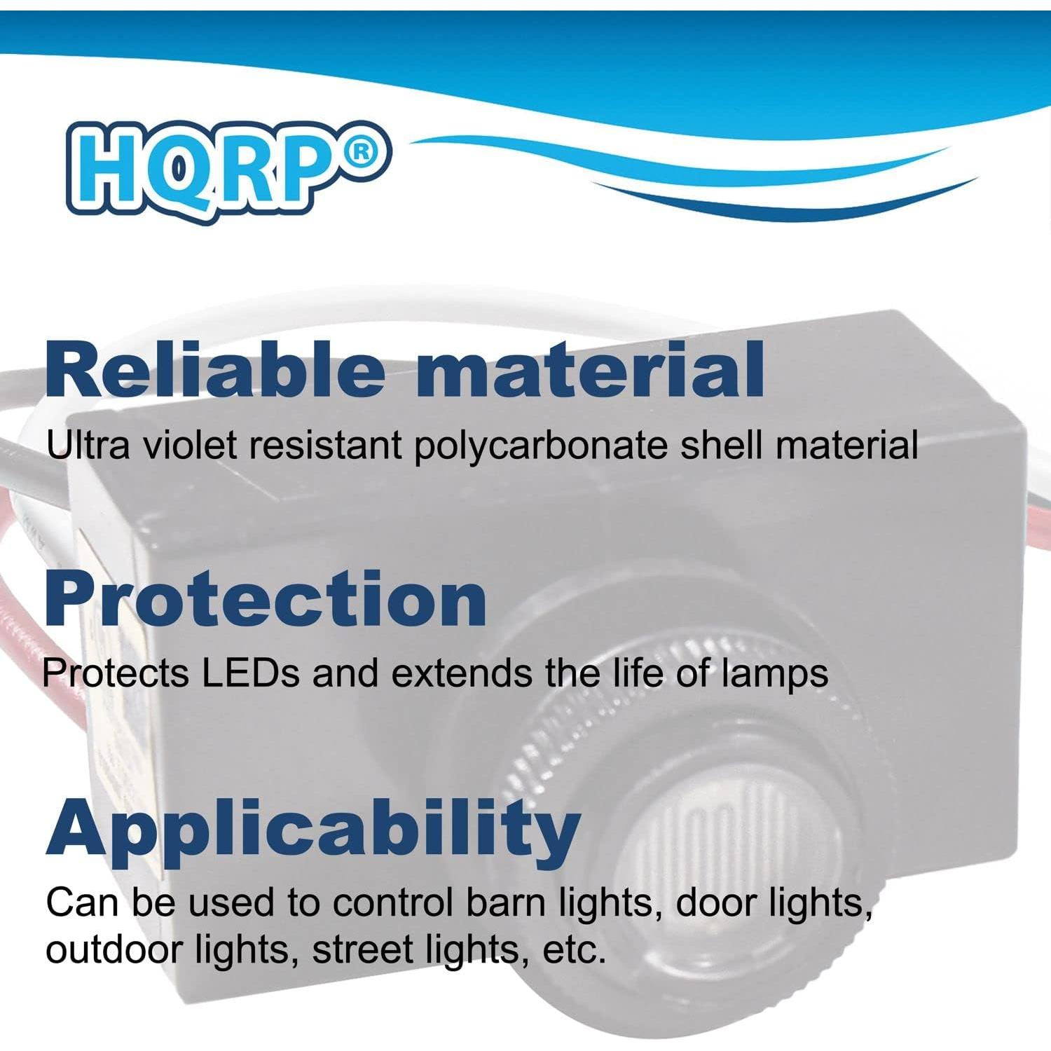 HQRP Sensor de Luz Térmico Fotocélula 2-Pack 1800W 120V