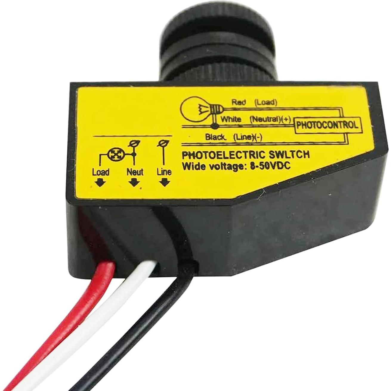 Interruptor Fotoeléctrico Automático DC 12V 24V 36V 48V 3.5A