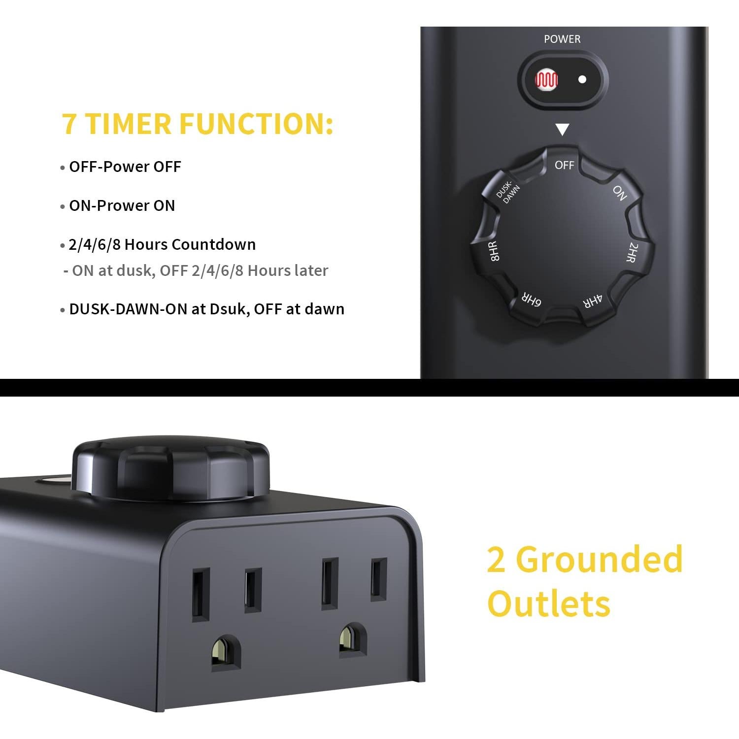 Temporizador Exterior Minoston MP41T 2 Salidas 2 Paquete