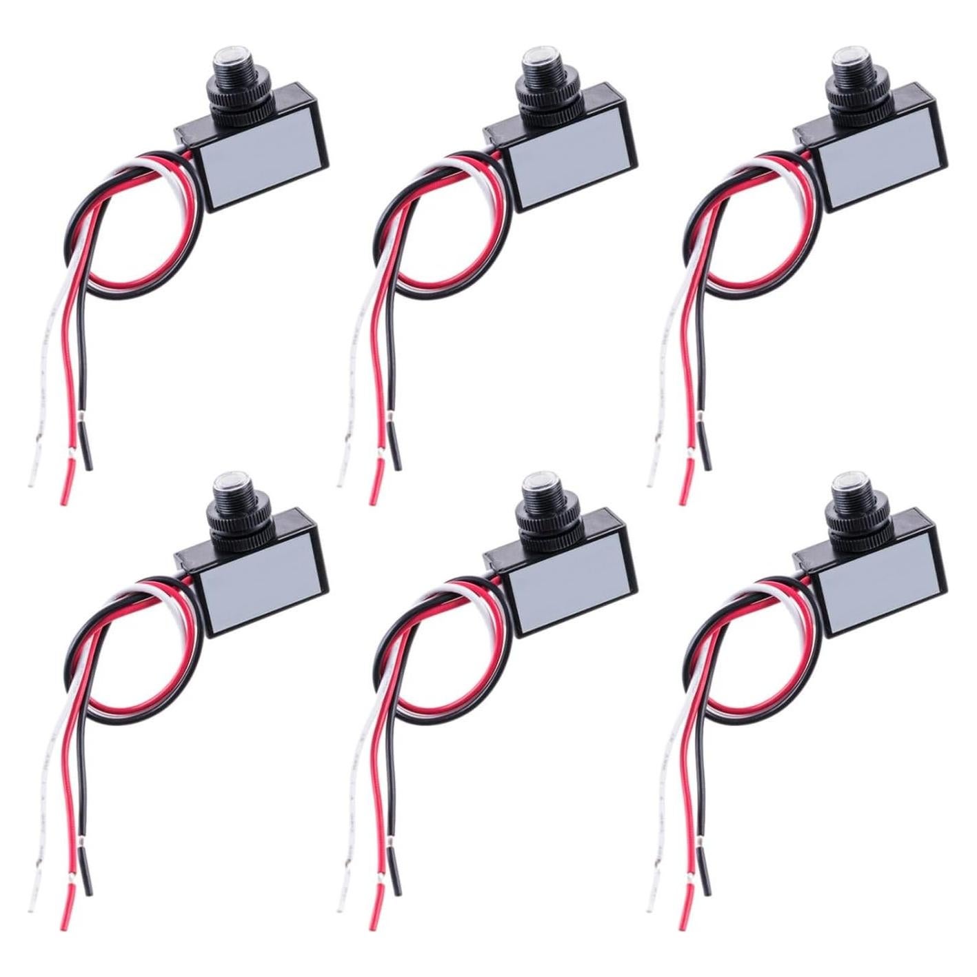 6 Interruptores Fotoeléctricos Genérico 120V para Iluminación Exterior