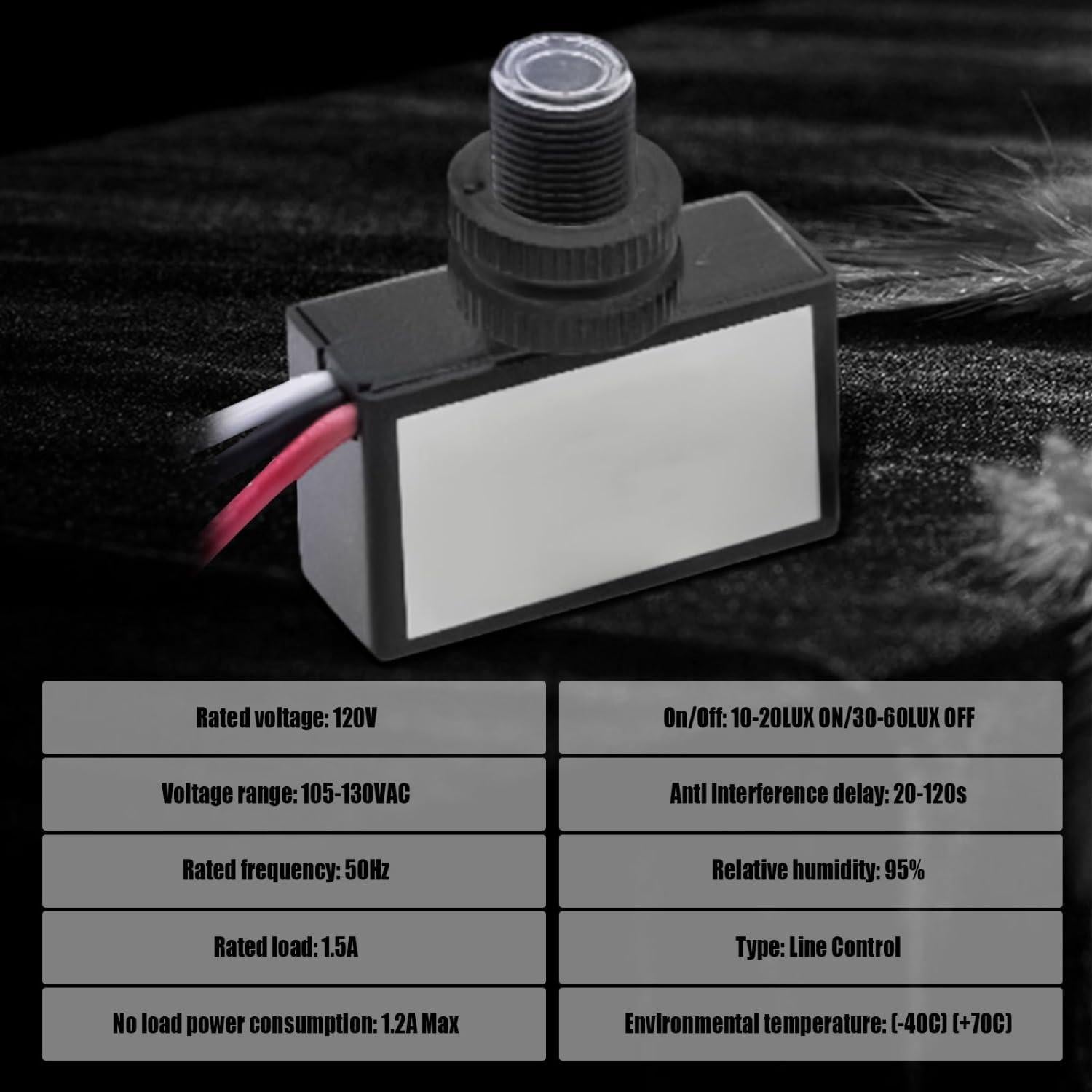 6 Interruptores Fotoeléctricos Genérico 120V para Iluminación Exterior