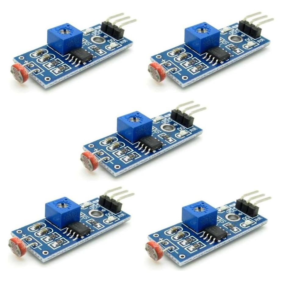 Módulo Sensor Fotosensible JIUWU Detección Luz Digital 5 Unidades